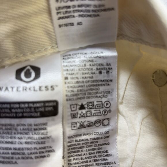 Levi's Premium 501 '90s Jeans Women 29x32 White Mid Rise Straight American Denim - Picture 6 of 13